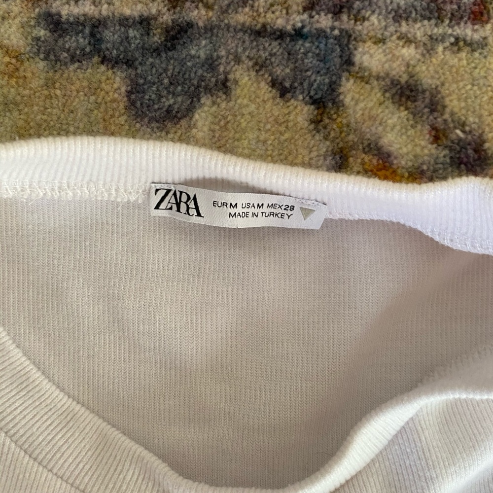 Zara Box Cut Tee with Rhinestone Detail - Picture 4 of 4